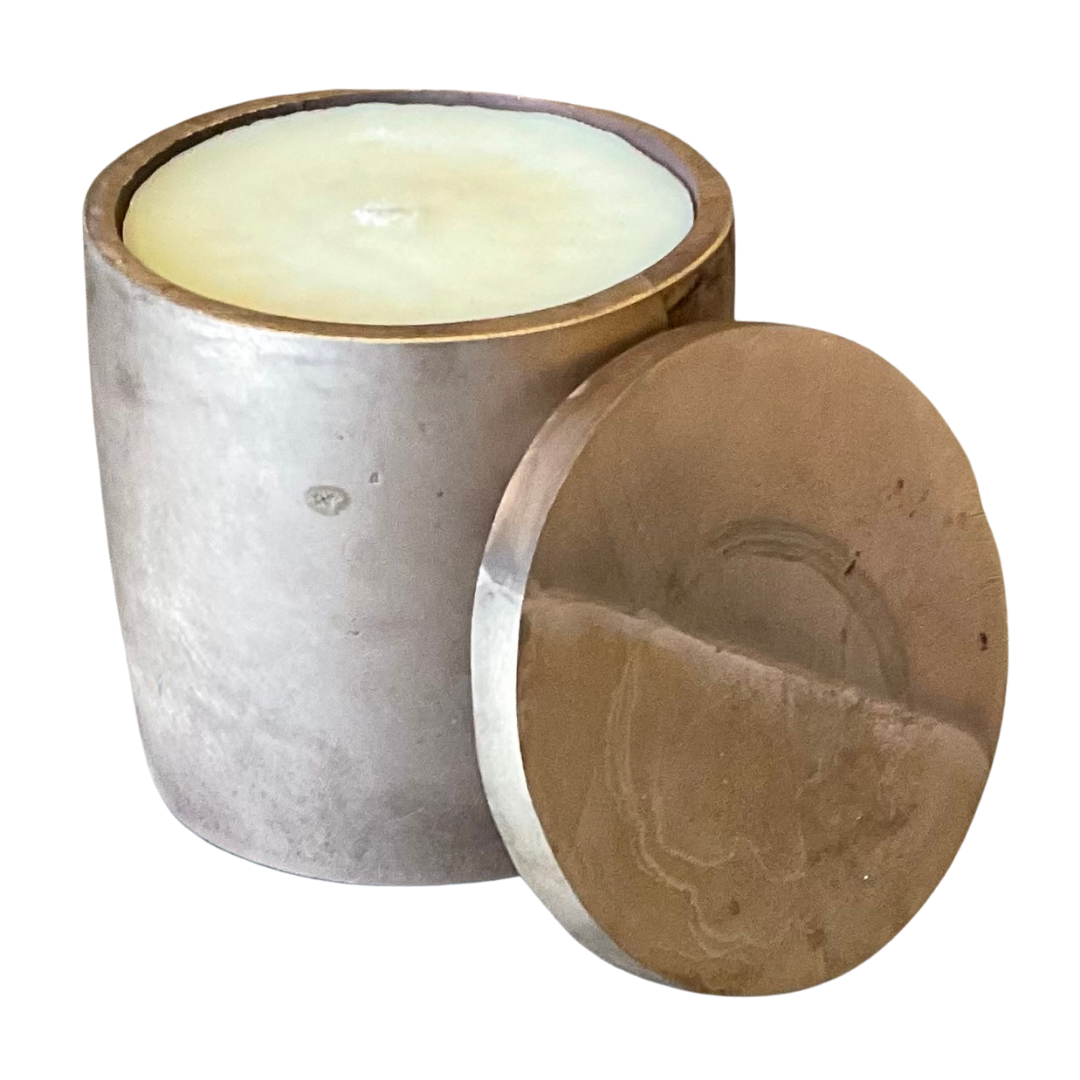 Stripe Accent Solid Bronze Candle