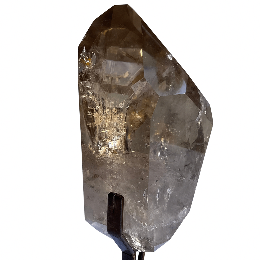 Smoky Quartz Point on Stand