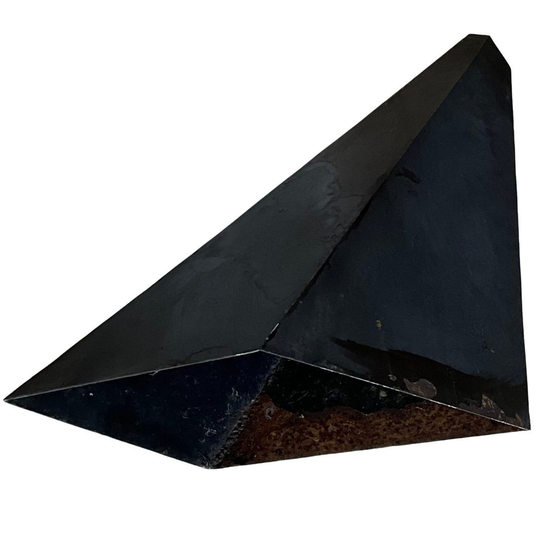 Geometric Steel Brutalist Sculpture