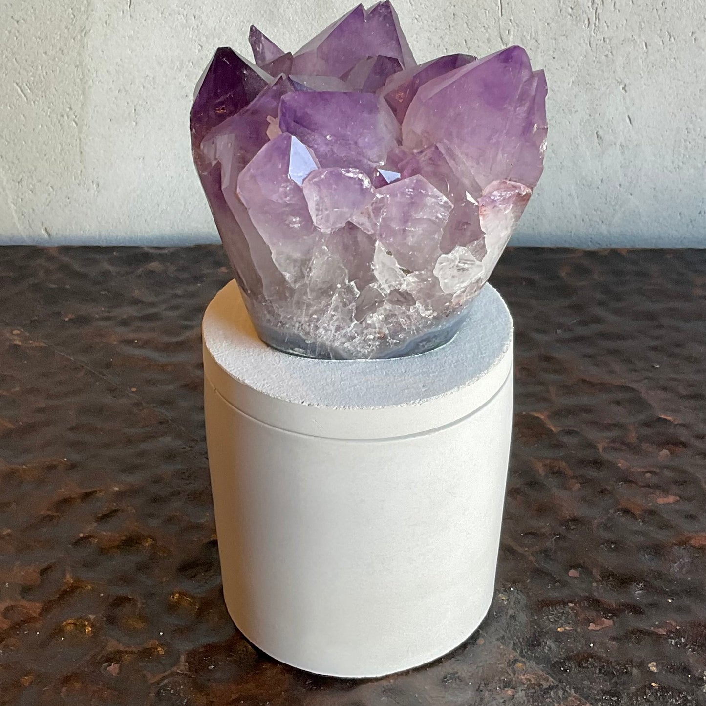 Amethyst Geode Lid Candle