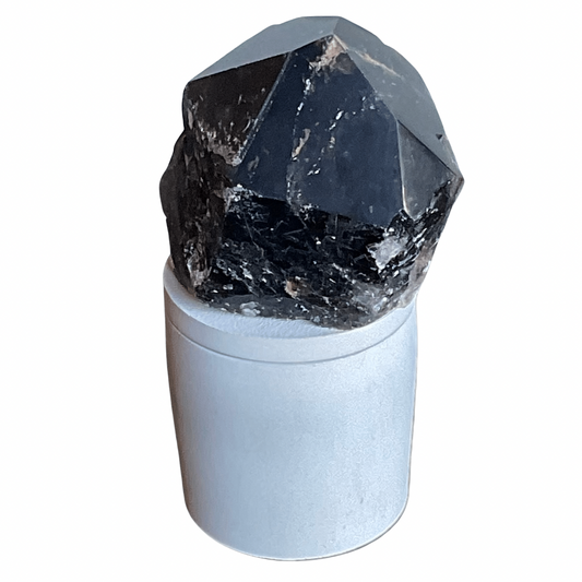 Large Smoky Quartz Generator Lid Candle