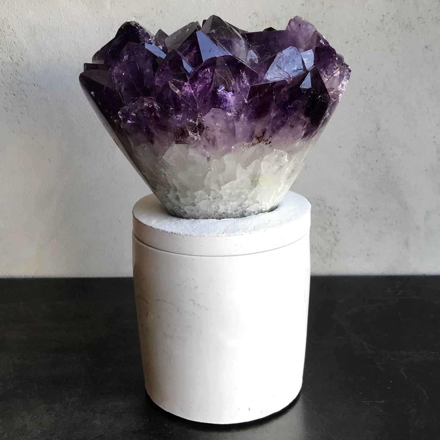 Amethyst XL Cluster Lid Candle