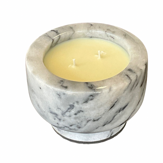 Grey Tones Marble Gardenia Candle