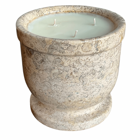 Beige Marble Gardenia Candle