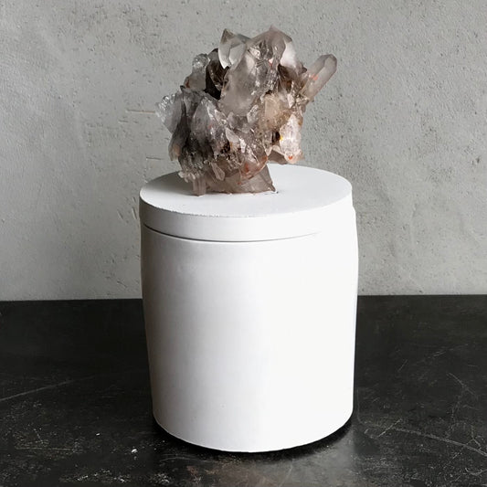 Smoky Quartz Generator Lid Candle