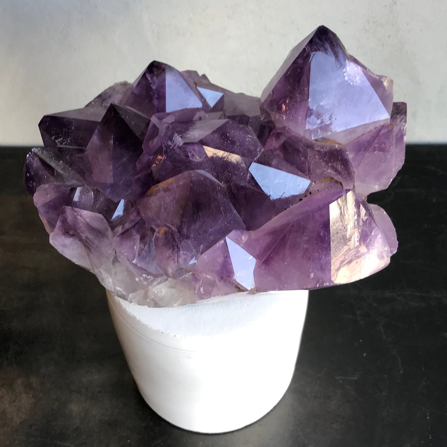 Amethyst Cluster Lid Candle