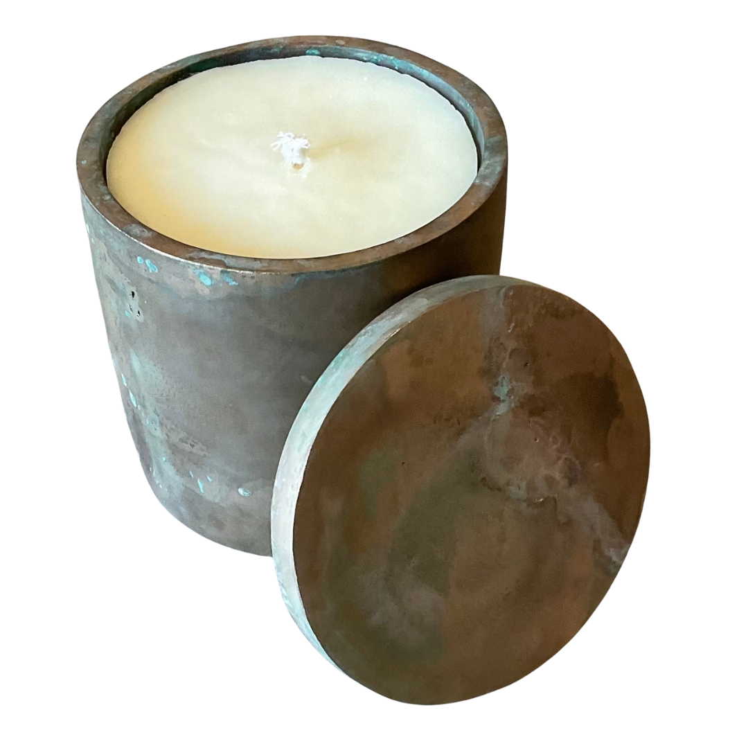 Bronze Gardenia Hand-Made Candle