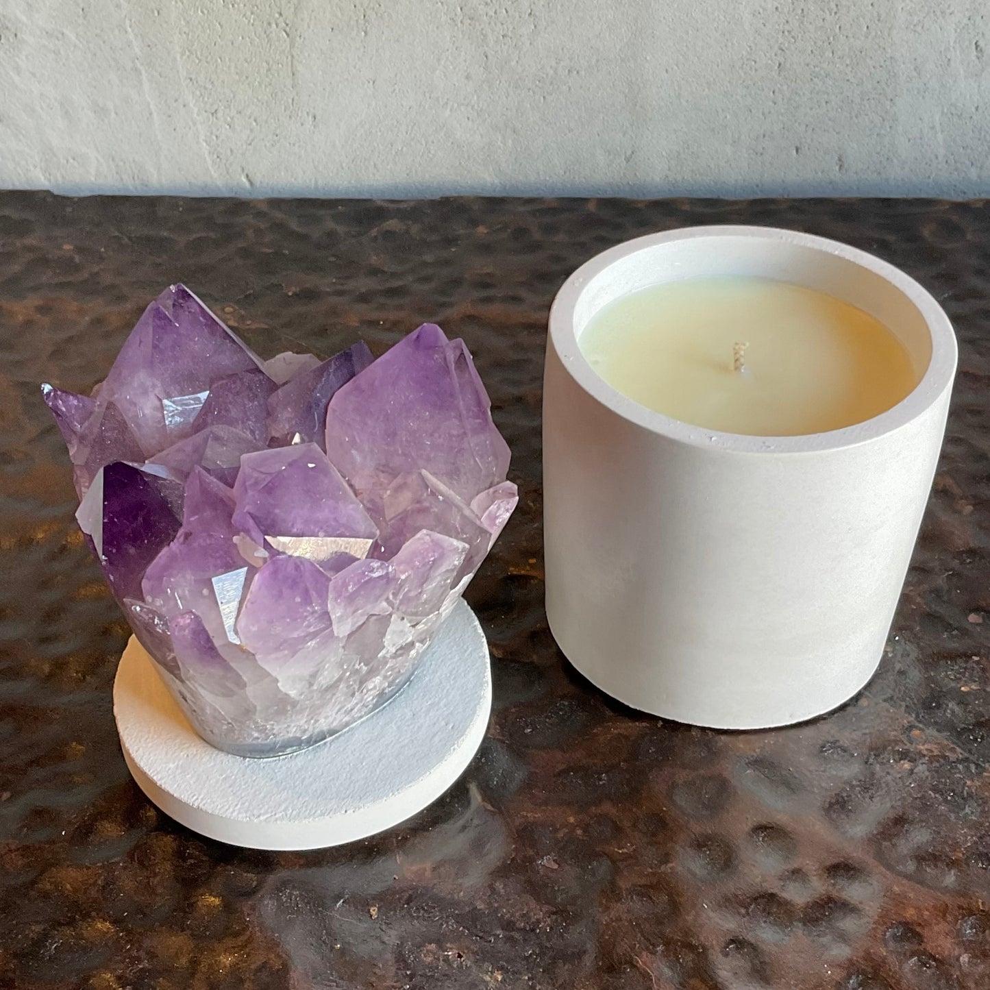 Amethyst Geode Lid Candle