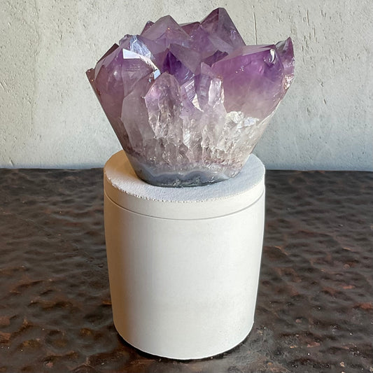 Amethyst Geode Lid Candle