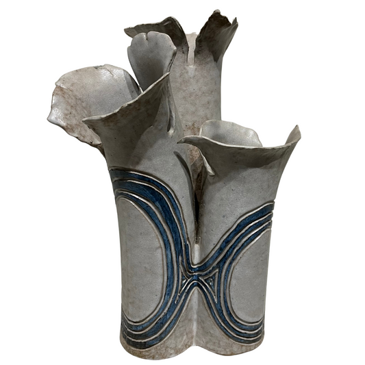3-Part Studio Pottery Vase