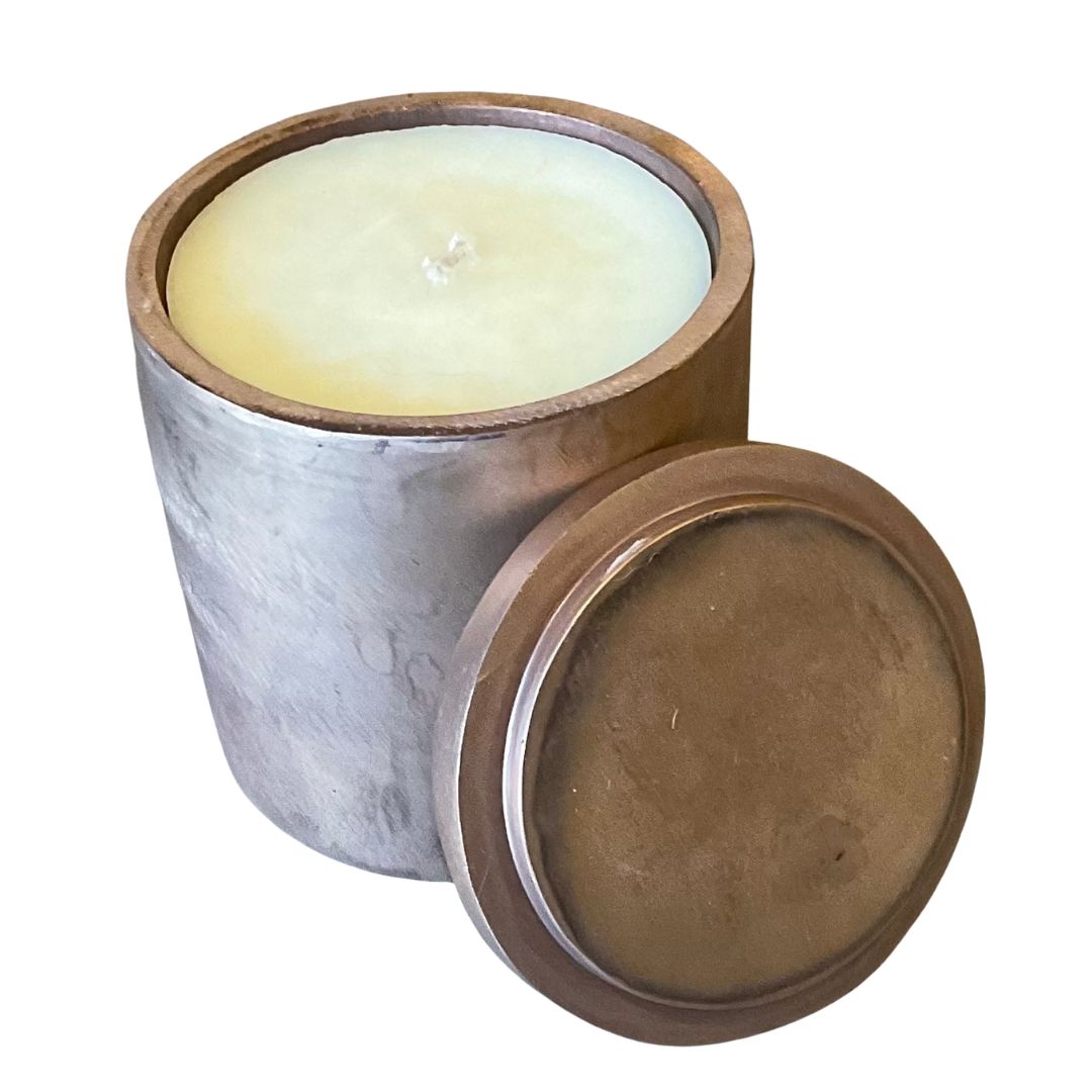 Pink-Tone Solid Bronze Candle