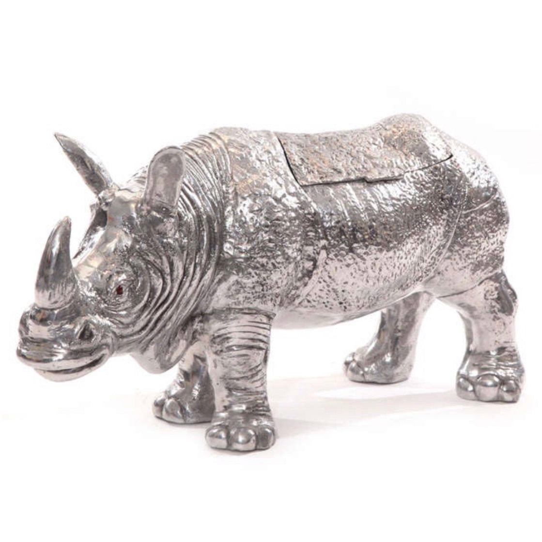 Arthur Court Aluminum Rhinoceros