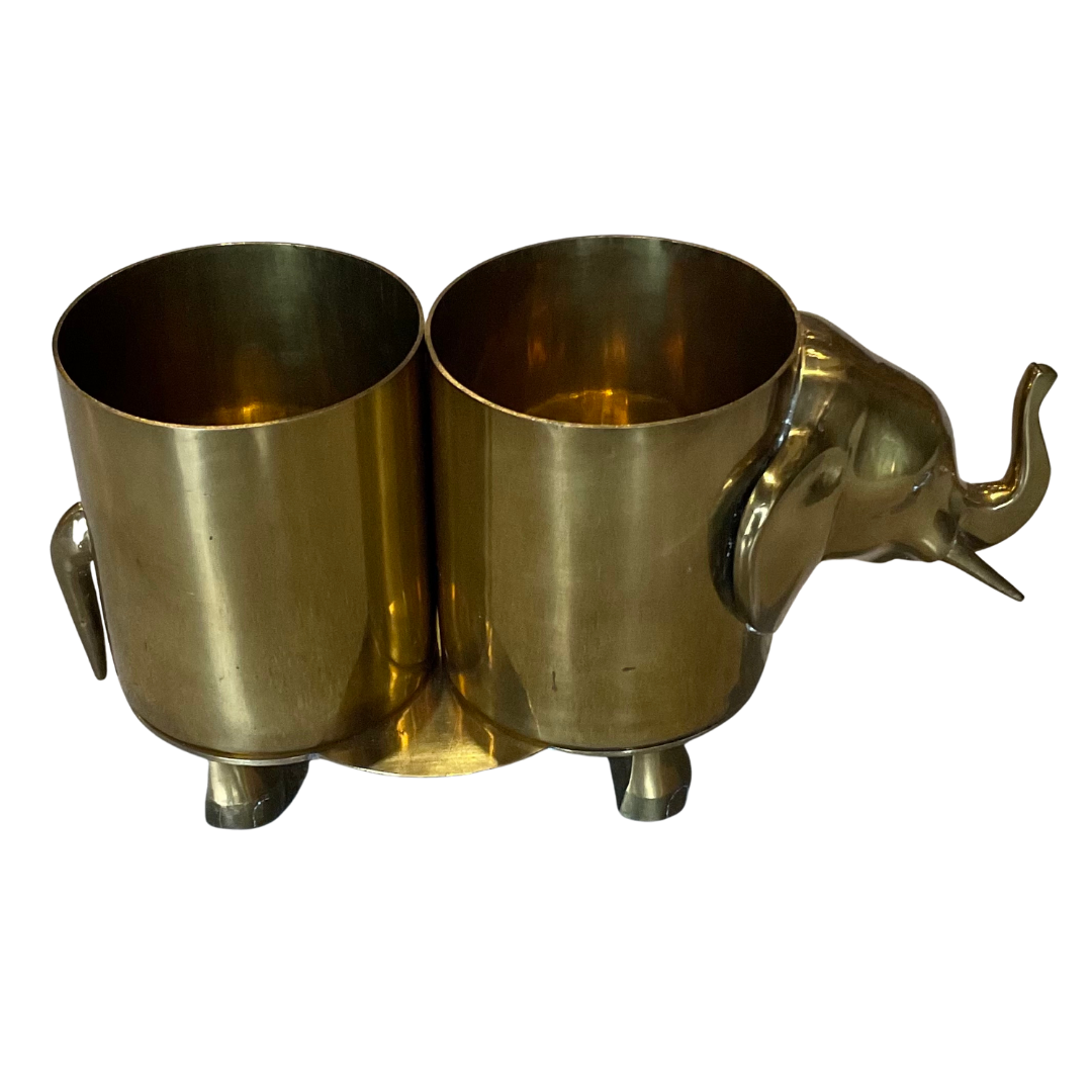 Brass Elephant Container