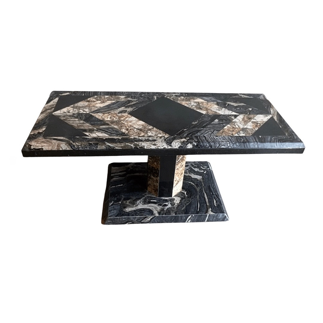 Multi-Color Stone Inlay Table