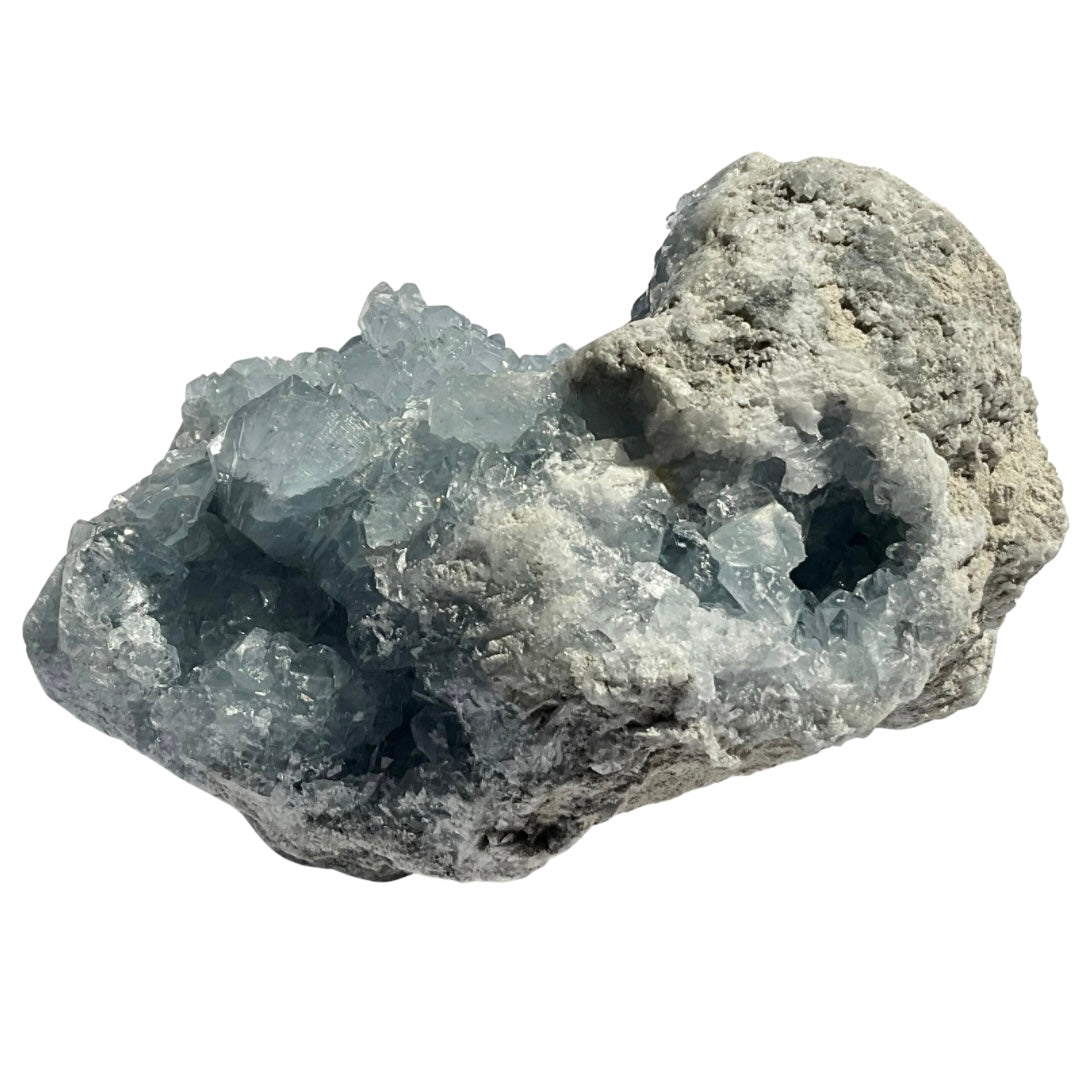 Celestite Abstract Crystal Cluster 7.27 LBS