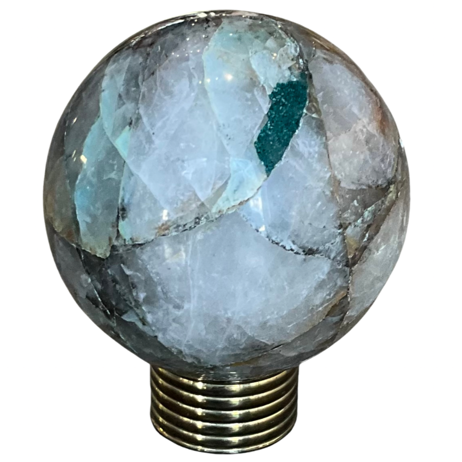 Chrysocolla Crystal Sphere from Peru