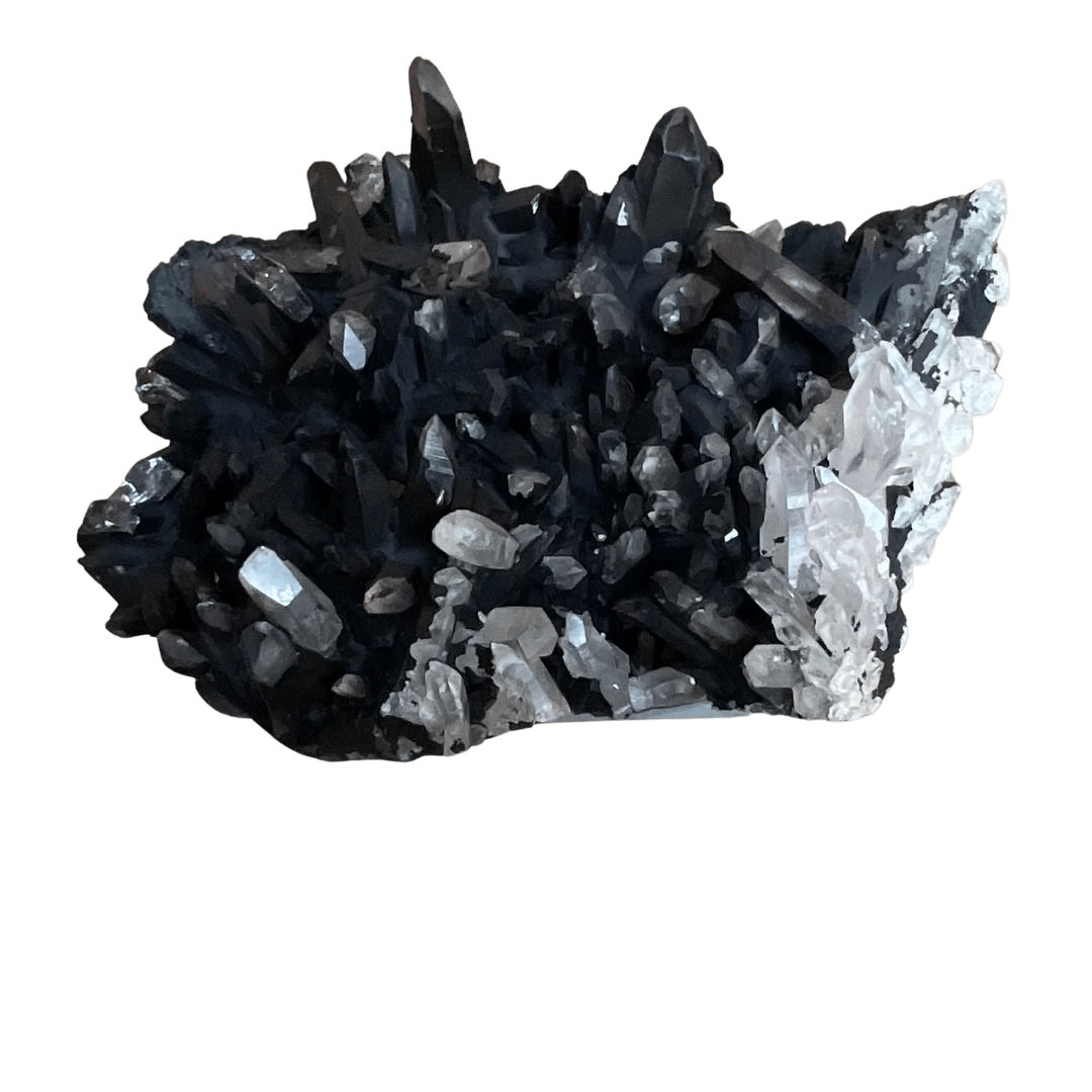 Quartz Crystal with Hematite Crystal
