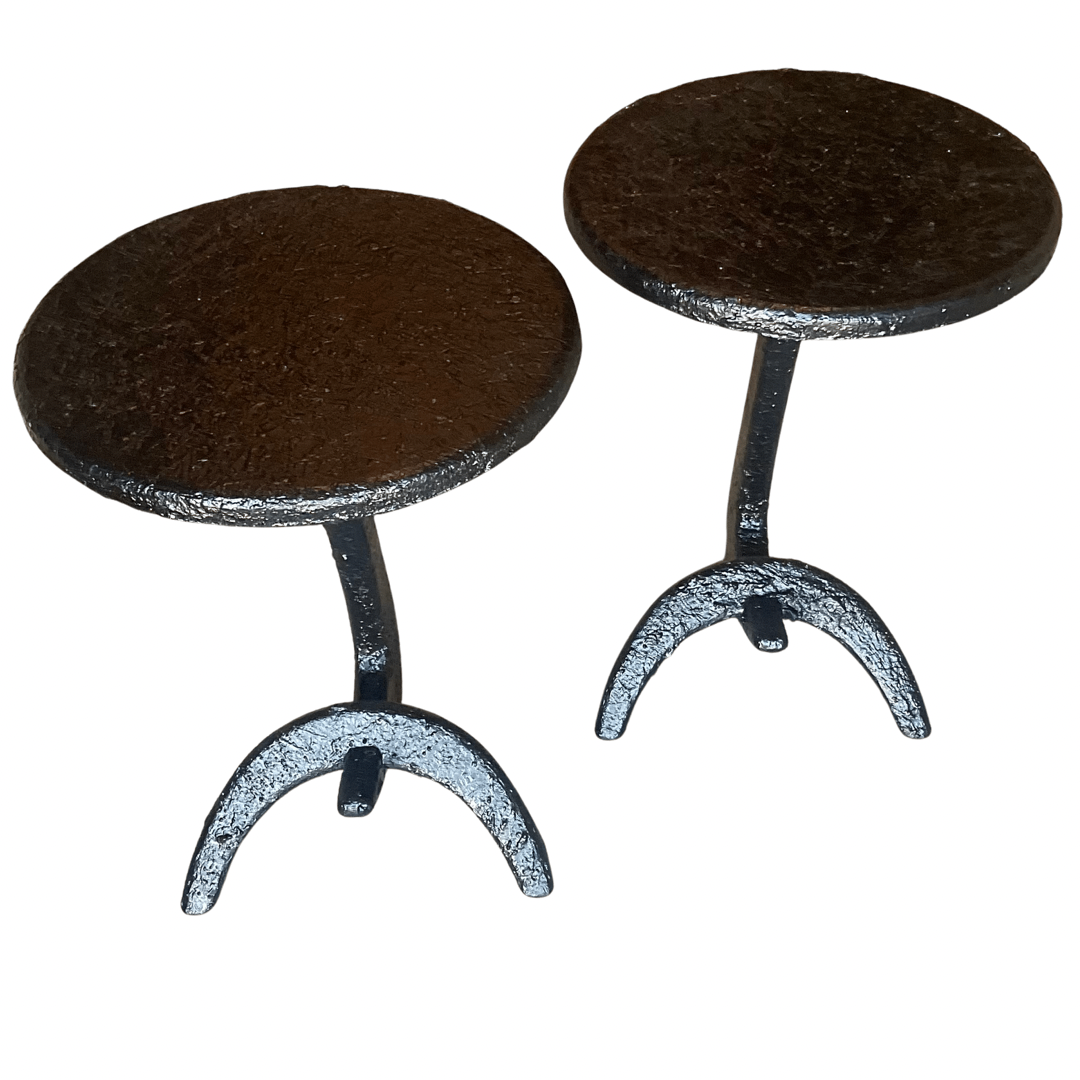 Pair of Black Occasional Tables