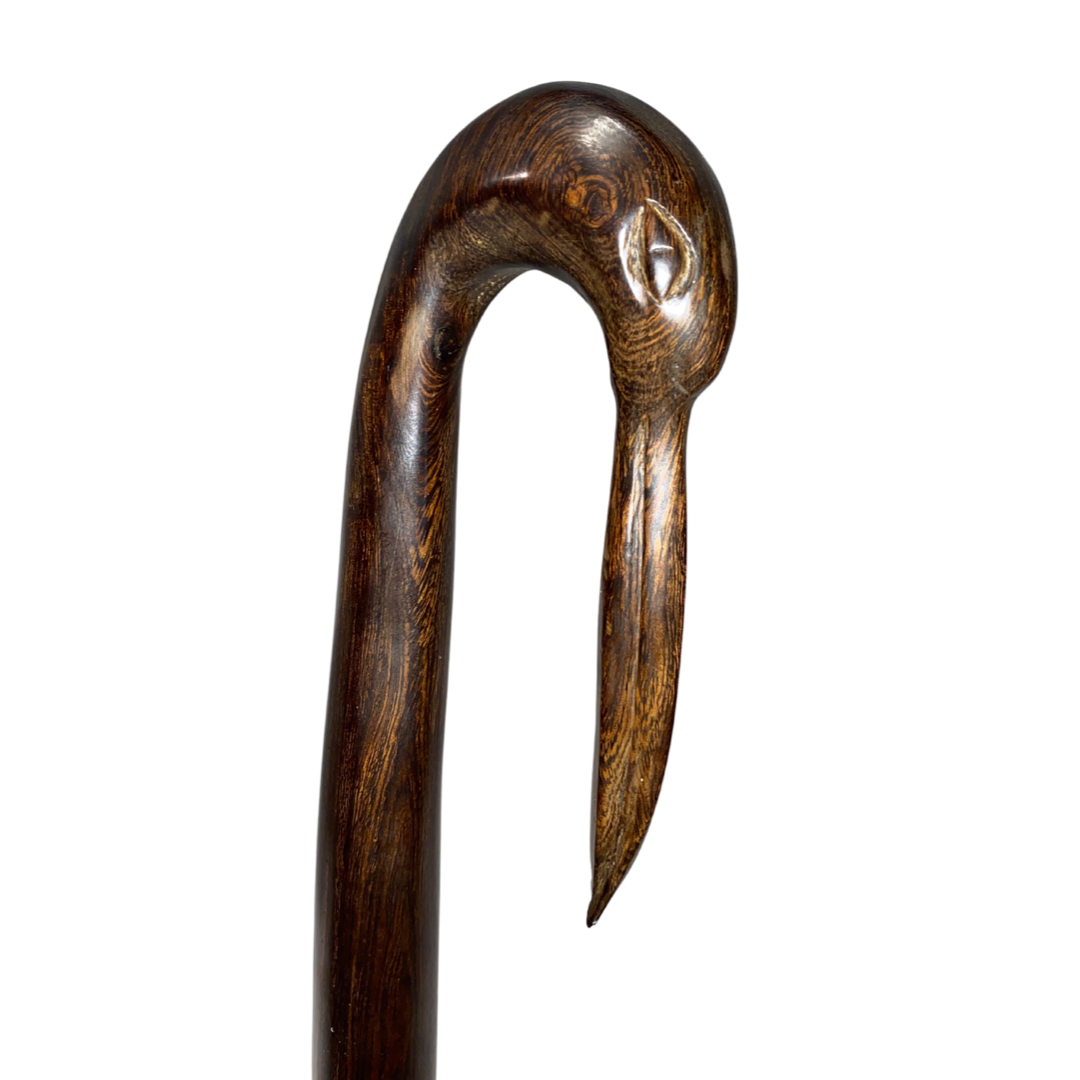 Large Ironwood Crane Sculpture