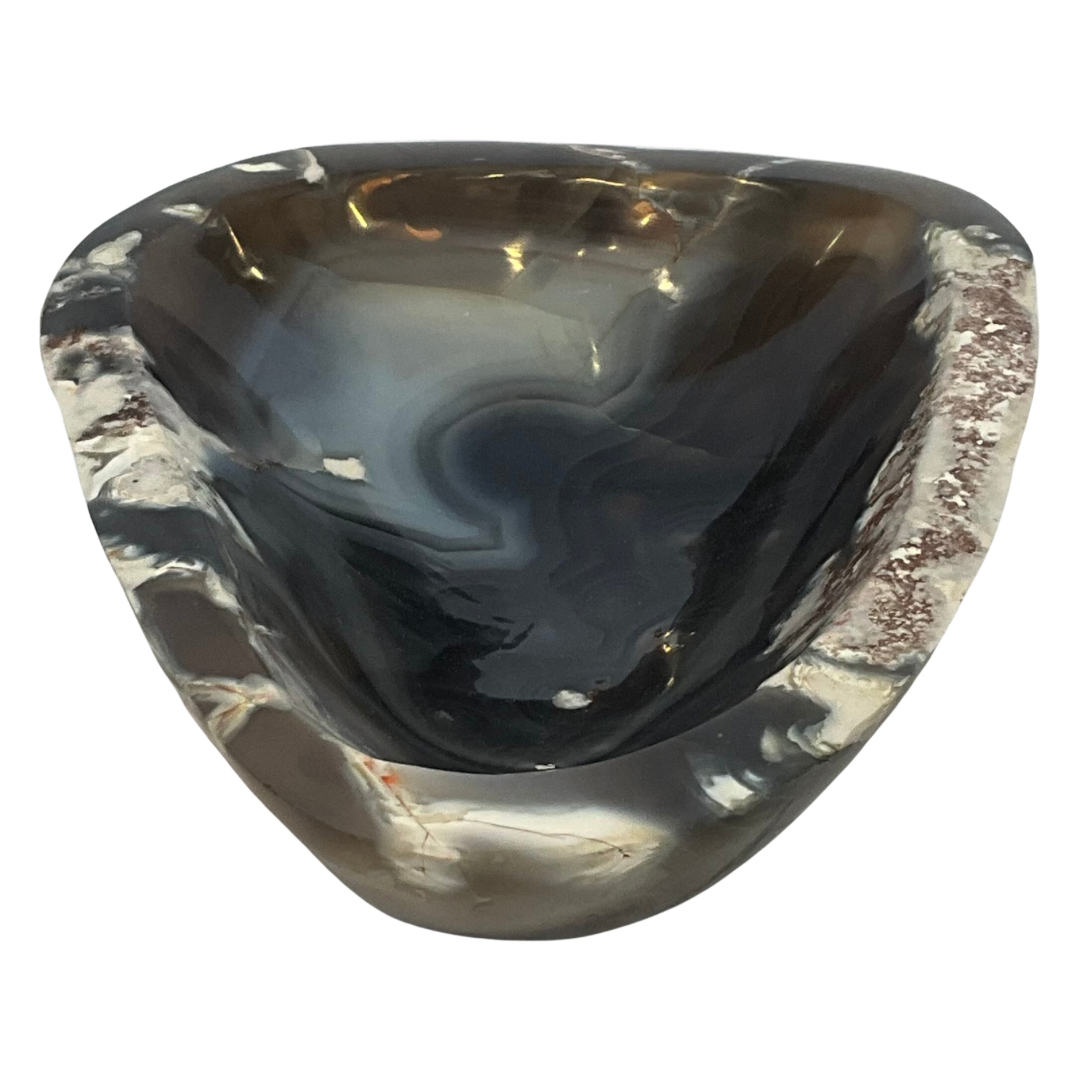 Agate Gemstone Crystal Ashtray Bowl