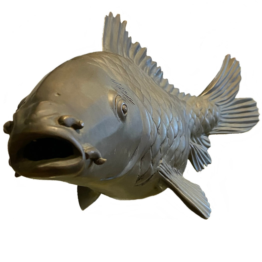 Metal Japanese Koi Fish Sculpture