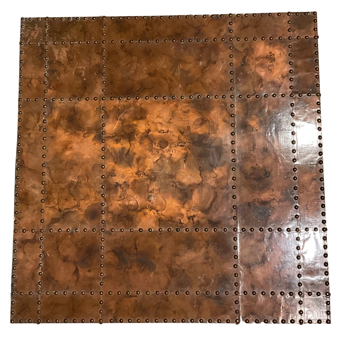 Copper Table with Rivets