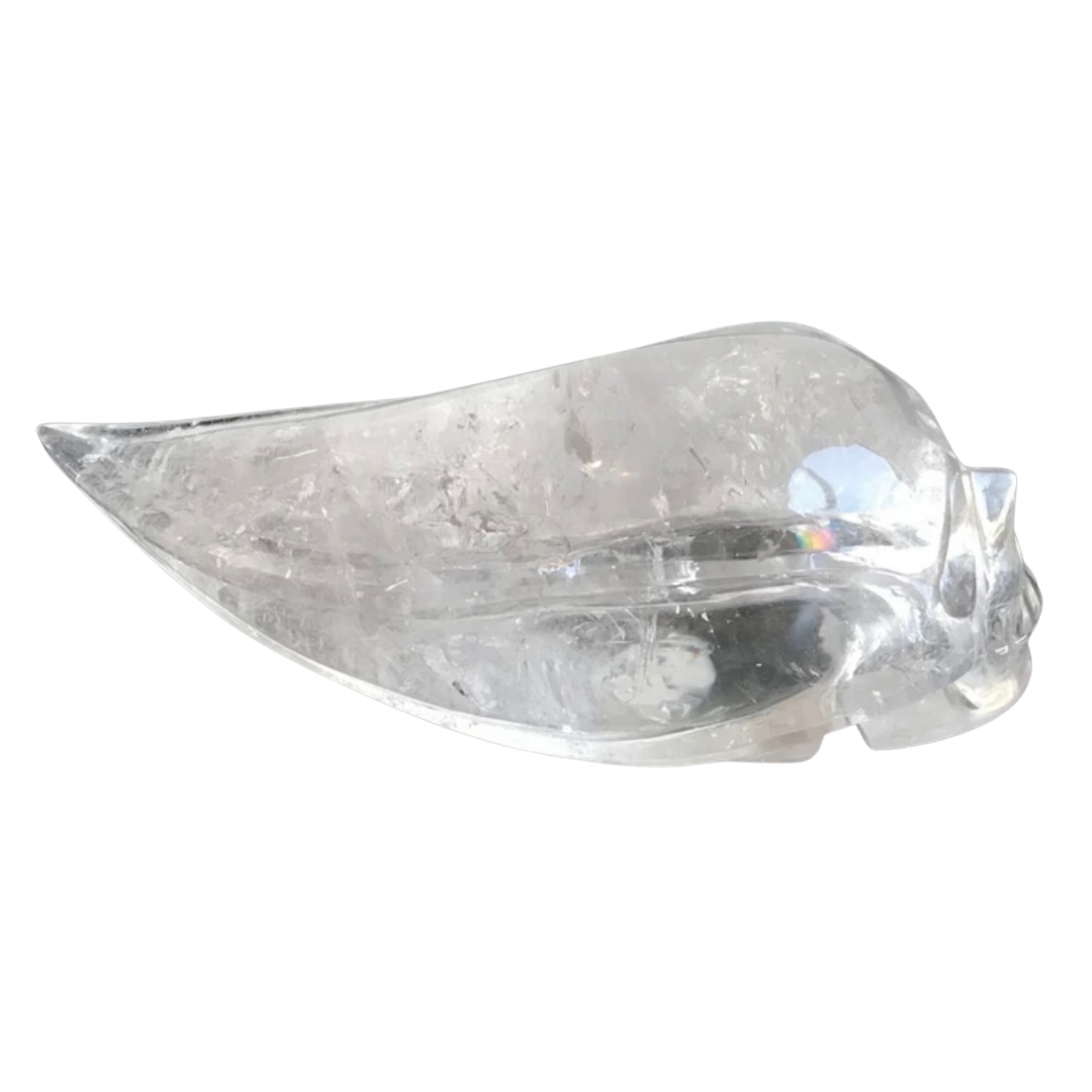 Quartz Crystal Elongated Skull