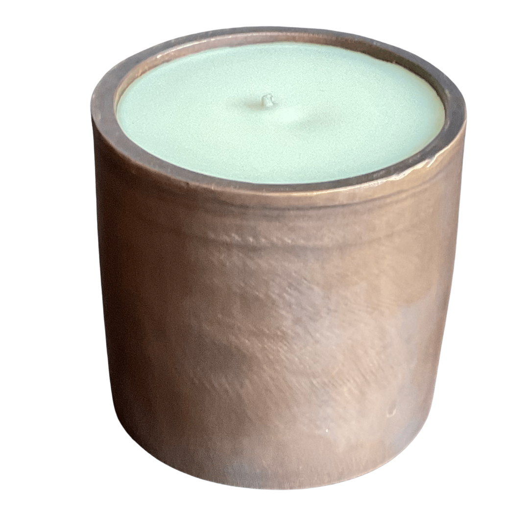 Medium Tone Solid Bronze Gardenia Candle