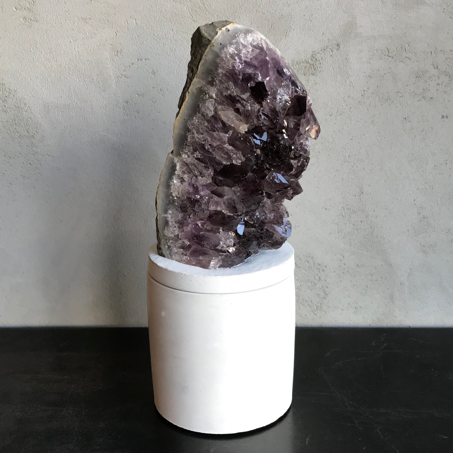 Amethyst with Agate Lid Candle