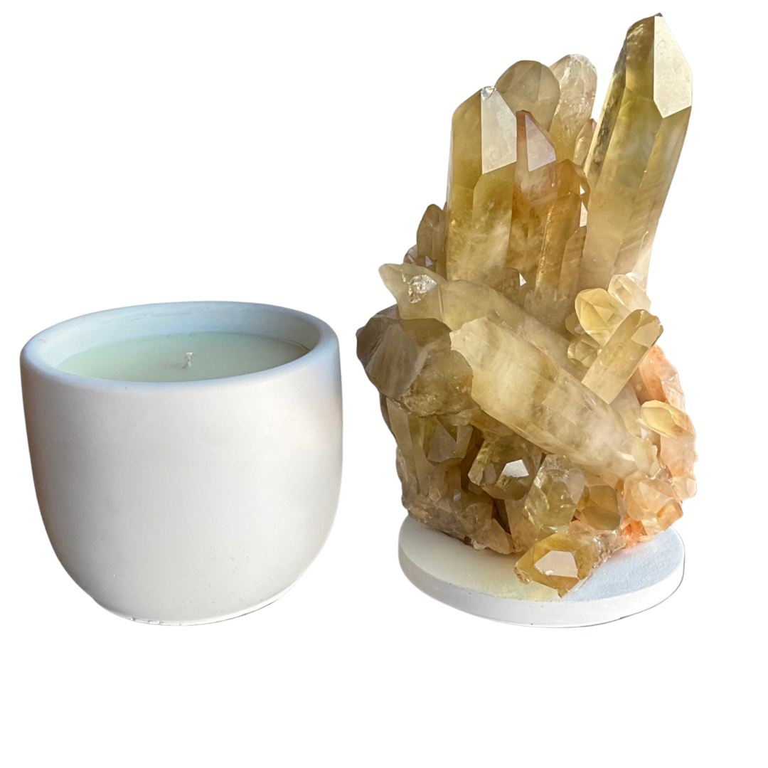 XXL Citrine Generator Cluster Lid Candle