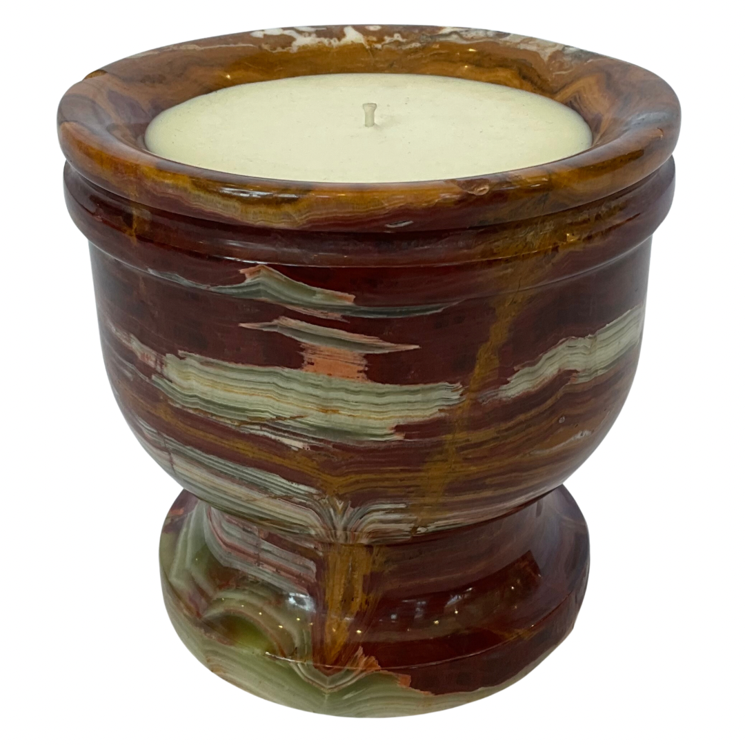 Mixed Color Marble Gardenia Candle