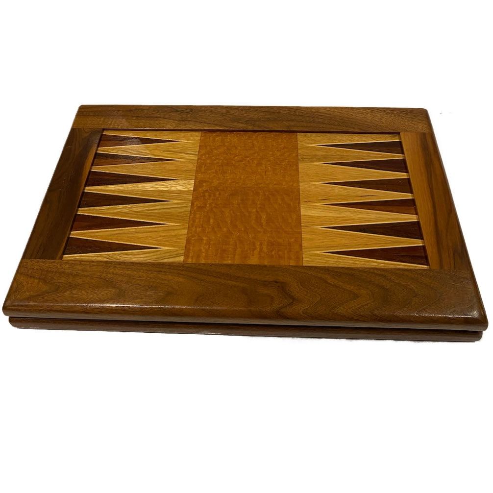 Vintage Wooden Backgammon Set