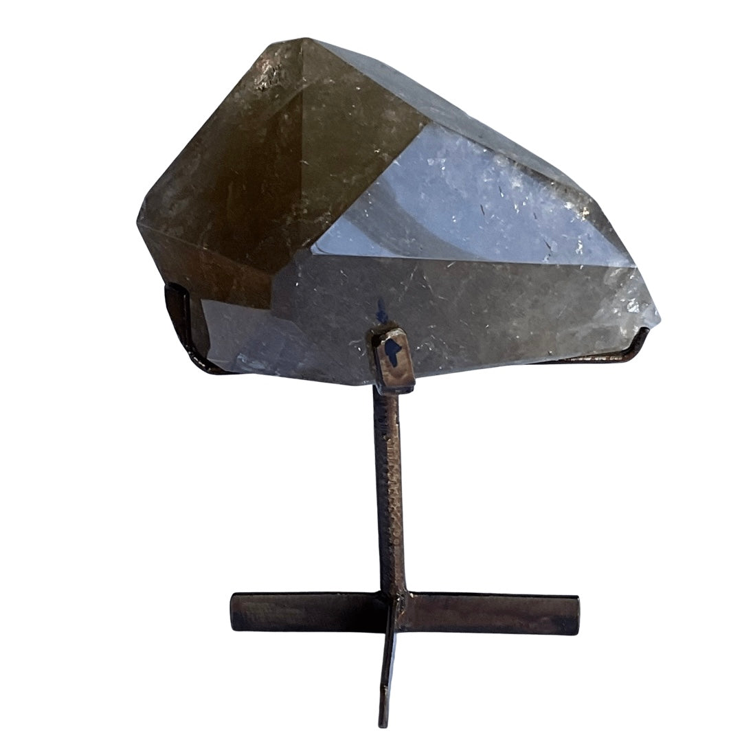 Citrine Crystal on Metal Stand