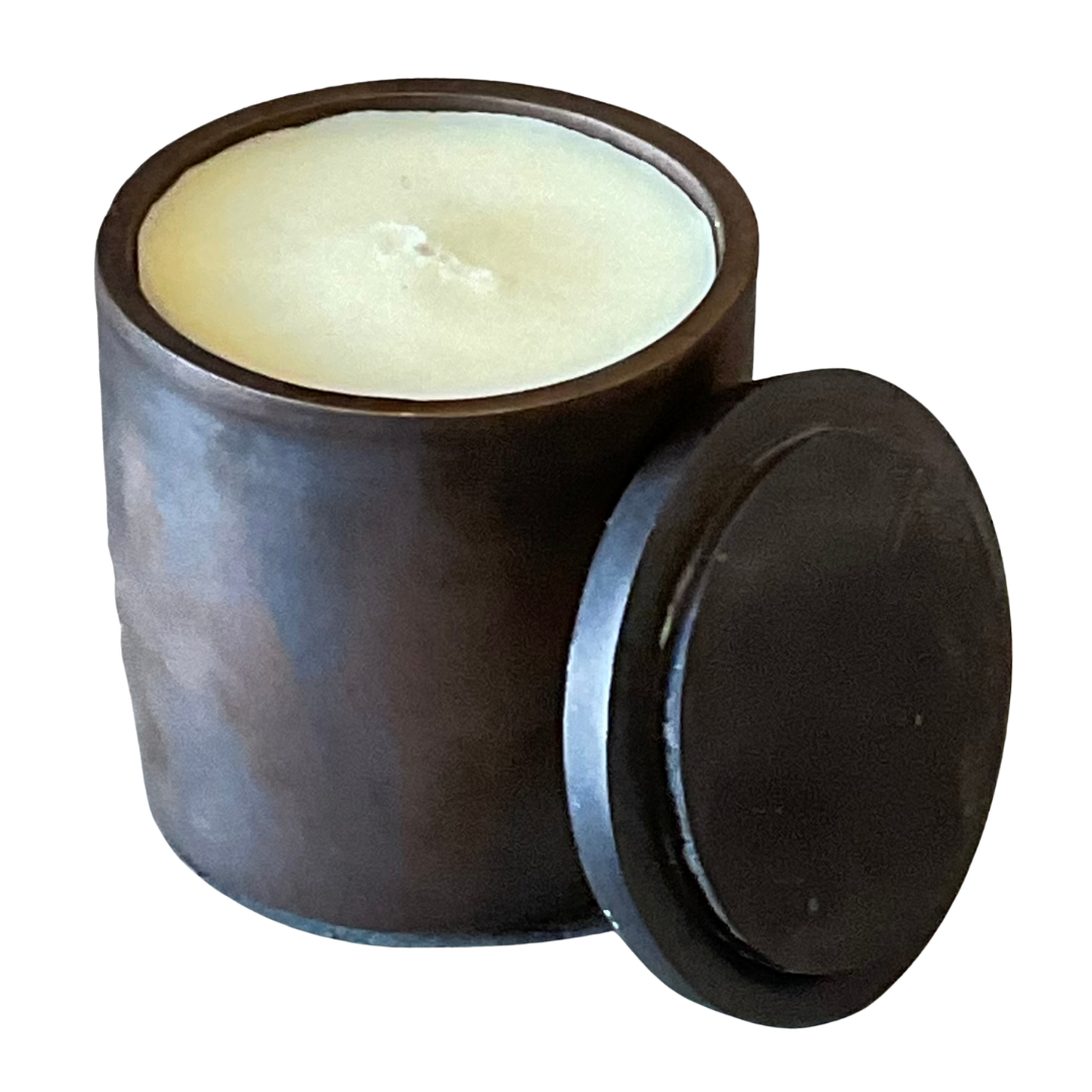 Dark Bronze Tone Gardenia Candle