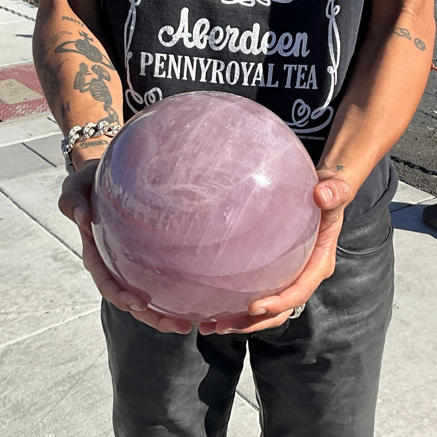 Lavender Quartz Crystal Sphere