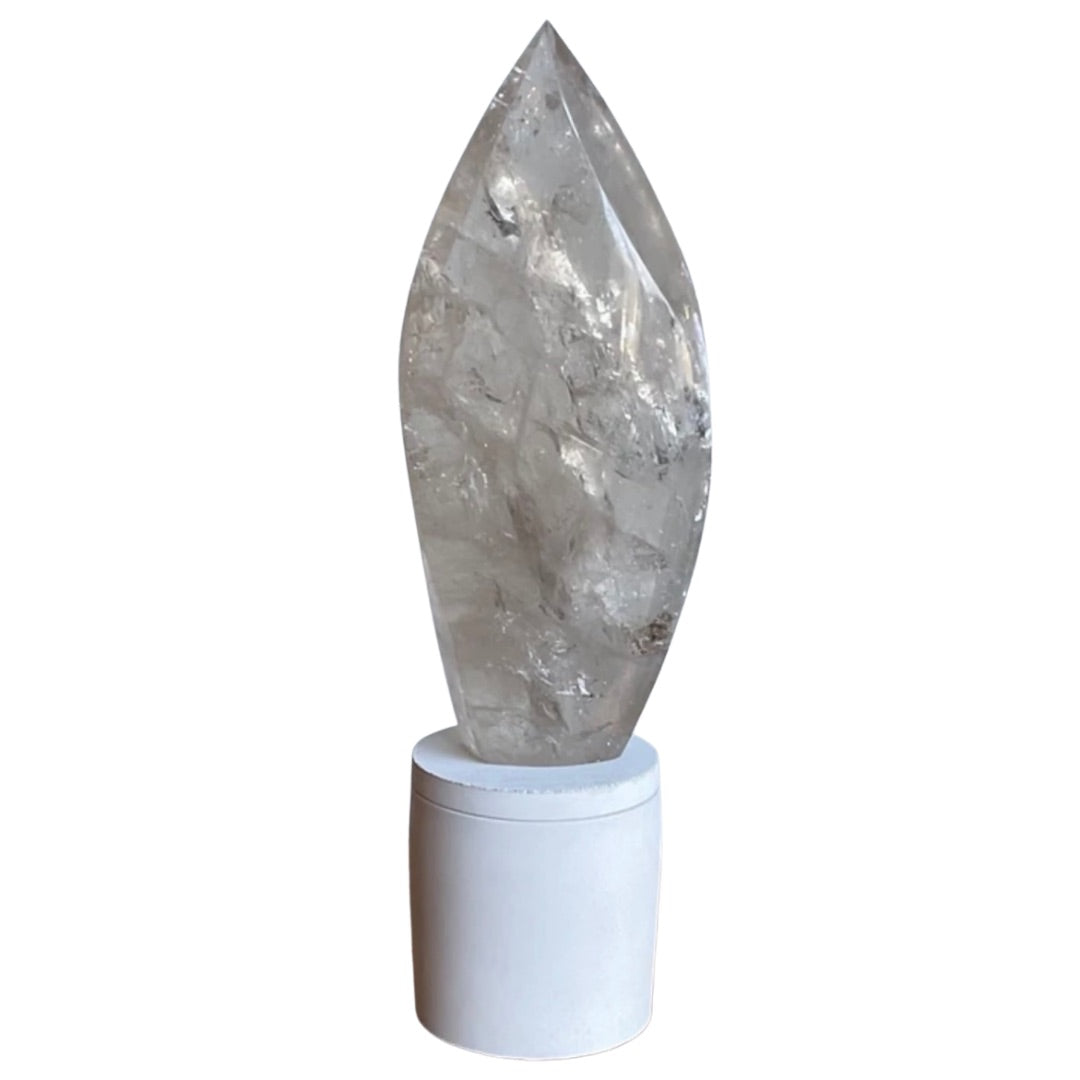 Quartz Crystal Flame Lid Candle