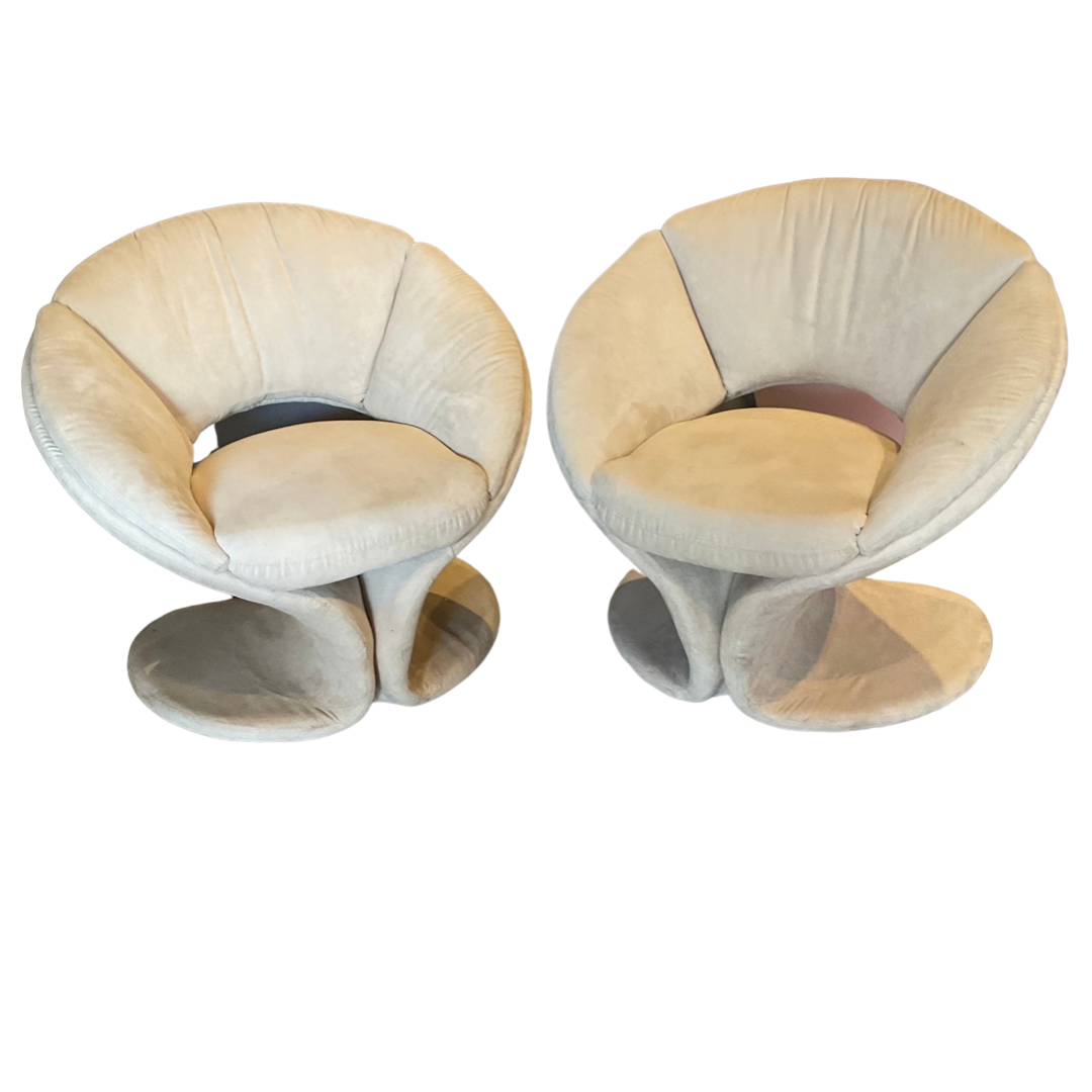 Pair of Jaymar Ultrasuede Chairs