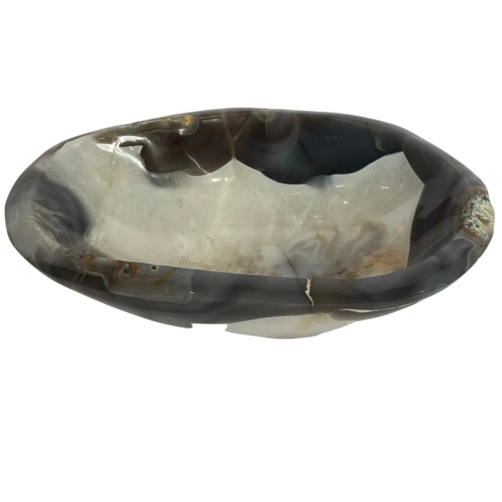 Agate Gemstone Crystal Display Bowl