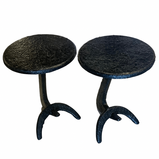 Pair of Black Occasional Tables