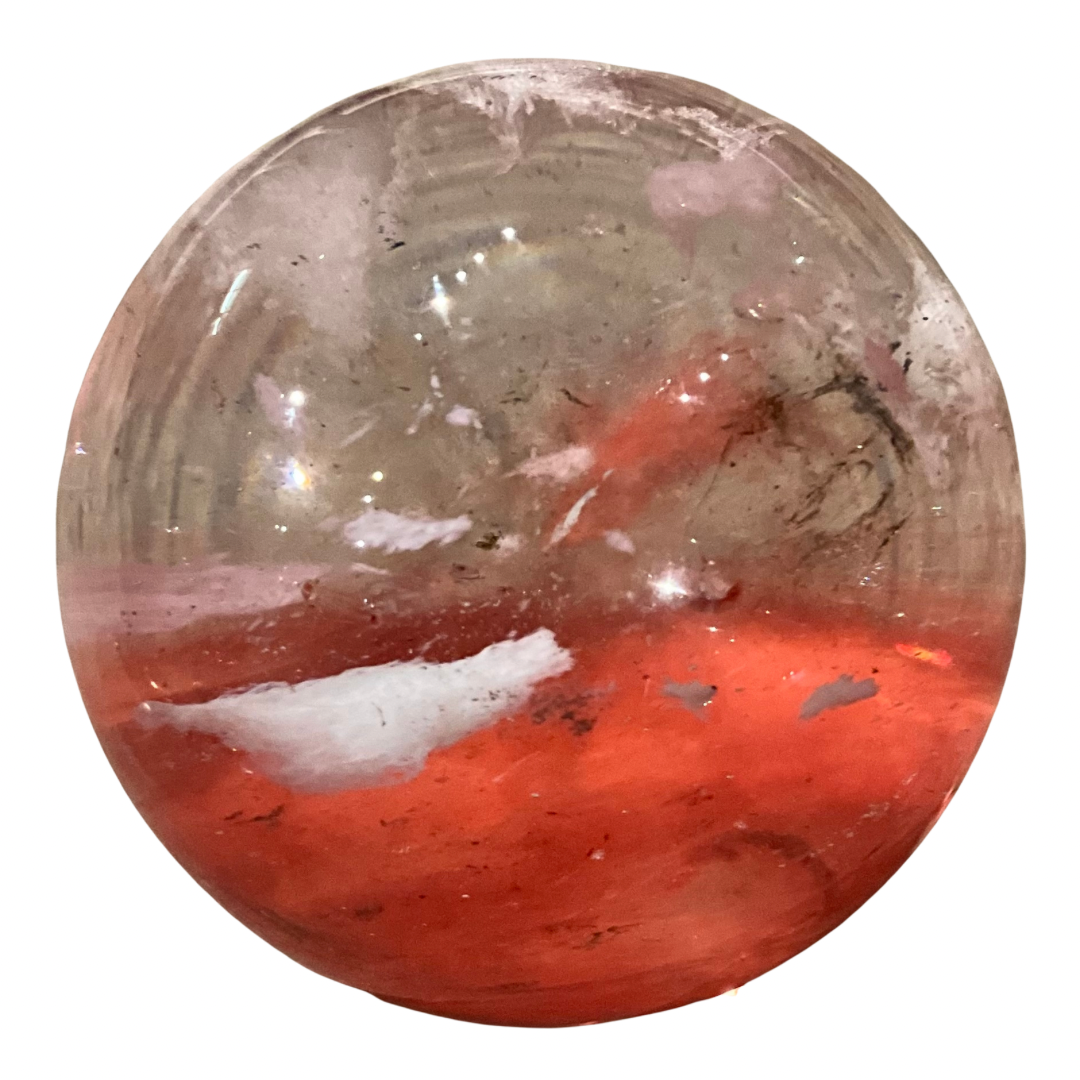 Set of 3 Cherry Quartz Spheres
