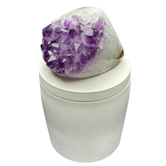 Amethyst Geode Lid Candle