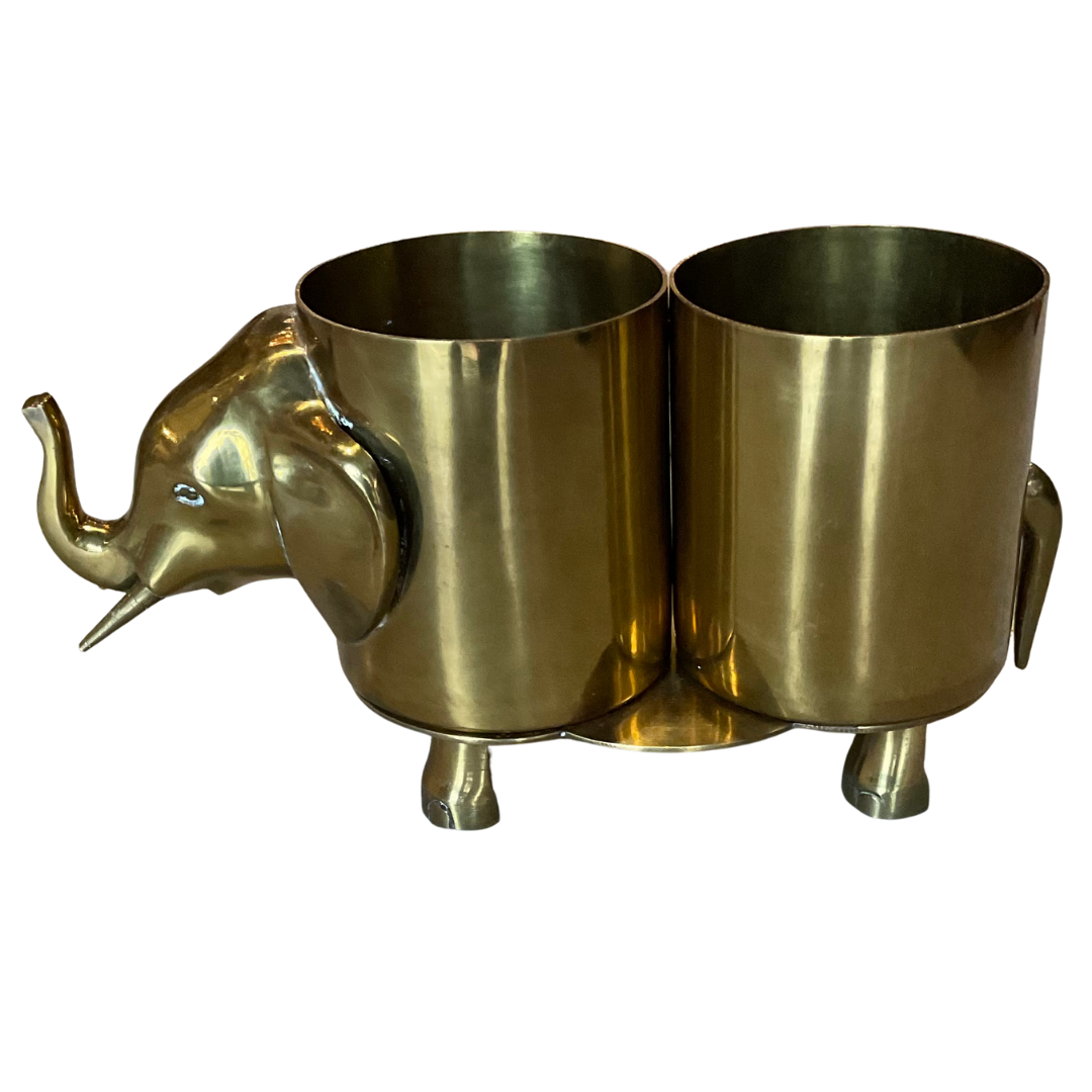 Brass Elephant Container