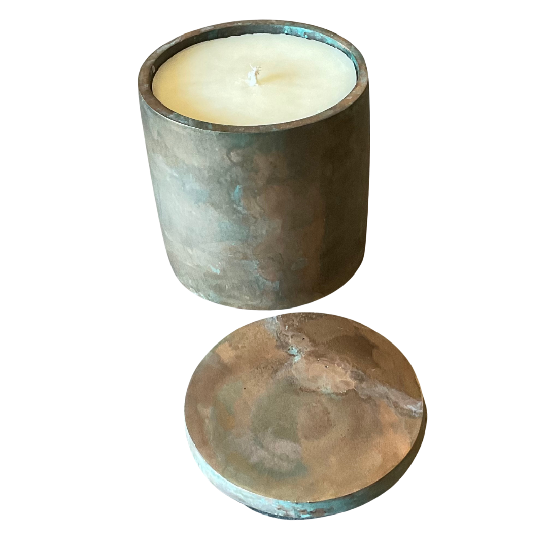 Bronze Gardenia Hand-Made Candle