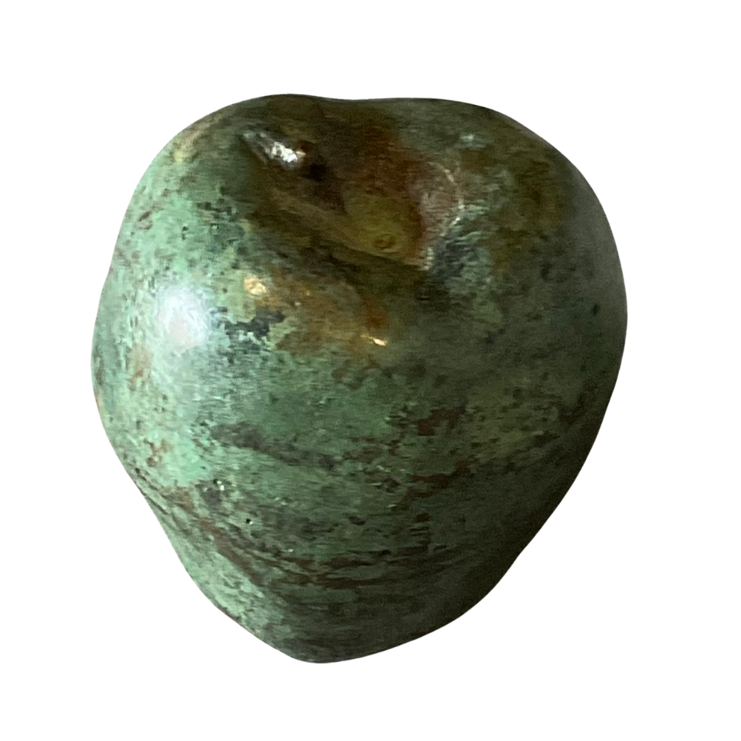 Solid Bronze Apple Sculpture
