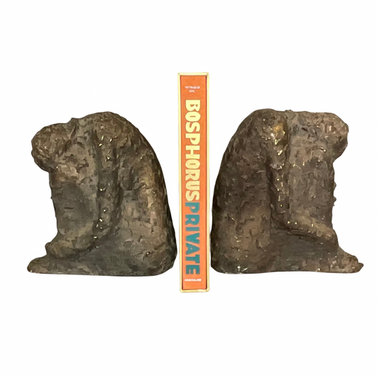 Burkina Faso Bronze Bookends