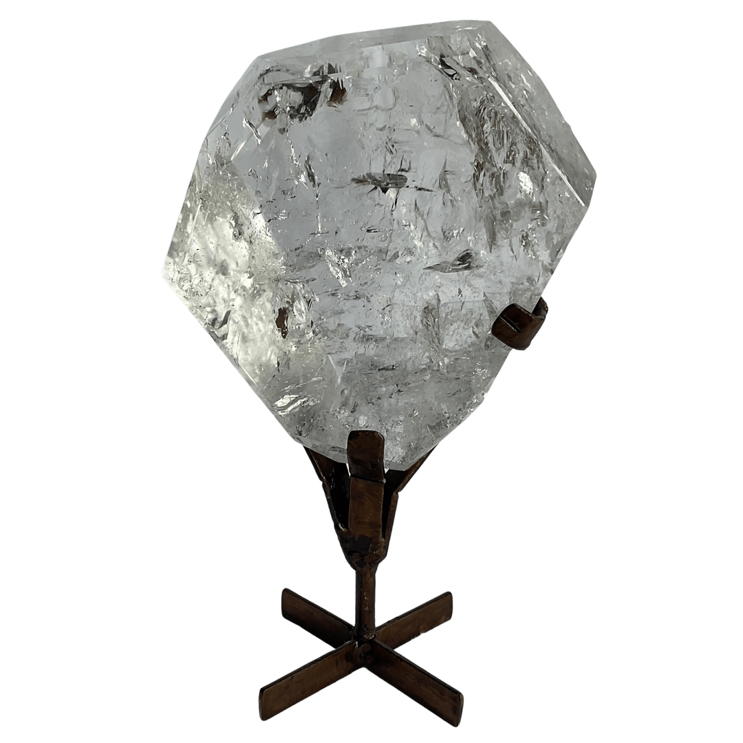 Lemurian Clear Quartz Crystal on Stand