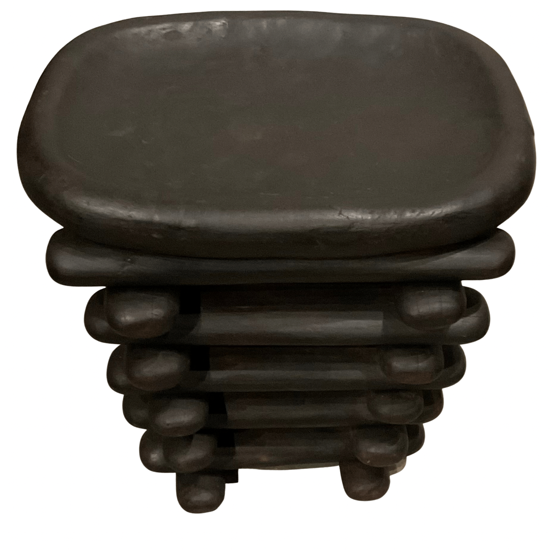 Pair of African Wood Stools