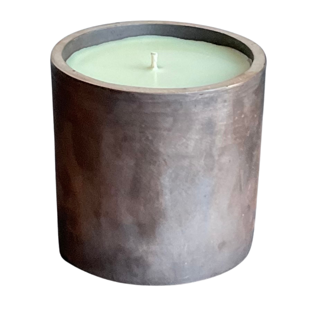 Solid Bronze Gardenia Candle Dark Bronze