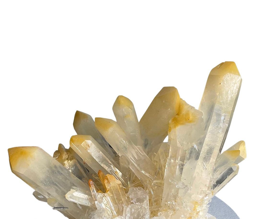 Rare Mango Quartz Crystal Lid Candle