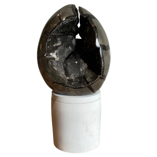XL Septarian 'Dragon' Egg Lid Candle